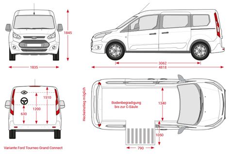 ford tourneo connect maße